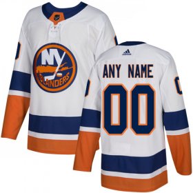 Wholesale Cheap Men\'s Adidas Islanders Personalized Authentic White Road NHL Jersey