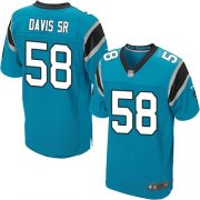 Wholesale Cheap Nike Panthers #58 Thomas Davis Sr Blue Alternate Men's Stitched NFL Elite Jersey