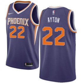 Wholesale Cheap Women\'s Nike Phoenix Suns #22 Deandre Ayton Purple NBA Swingman Icon Edition Jersey