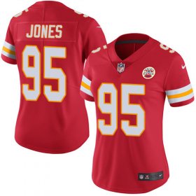 Wholesale Cheap Nike Chiefs #95 Chris Jones Red Team Color Women\'s Stitched NFL Vapor Untouchable Limited Jersey