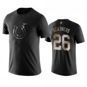 Wholesale Cheap Colts #26 Clayton Geathers Black NFL Black Golden 100th Season T-Shirts