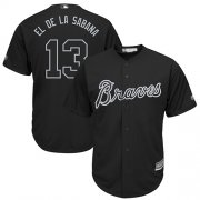 Wholesale Cheap Braves #13 Ronald Acuna Jr. Black "El de la Sabana" Players Weekend Cool Base Stitched MLB Jersey
