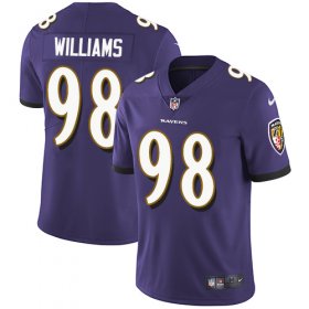Wholesale Cheap Nike Ravens #98 Brandon Williams Purple Team Color Men\'s Stitched NFL Vapor Untouchable Limited Jersey