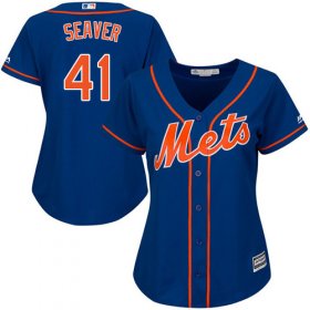 Wholesale Cheap Mets #41 Tom Seaver Blue Alternate Women\'s Stitched MLB Jersey