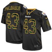 Wholesale Cheap Nike Steelers #43 Troy Polamalu Black Men's Stitched NFL Elite Camo Fashion Jersey