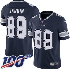 Wholesale Cheap Nike Cowboys #89 Blake Jarwin Navy Blue Team Color Men\'s Stitched NFL 100th Season Vapor Untouchable Limited Jersey
