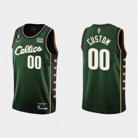 Wholesale Cheap Men\'s Boston Celtics Active Player Custom Green 2022-23 City Edition Stitched Basketball Jersey