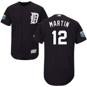 Wholesale Cheap Tigers #12 Leonys Martin Navy Blue Flexbase Authentic Collection Stitched MLB Jersey