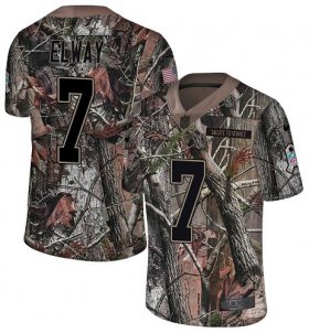 Wholesale Cheap Nike Broncos #7 John Elway Camo Men\'s Stitched NFL Limited Rush Realtree Jersey