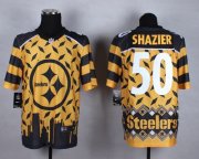 Wholesale Cheap Nike Steelers #50 Ryan Shazier Gold Men's Stitched NFL Elite Noble Fashion Jersey