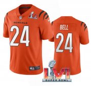 Wholesale Cheap Men's Cincinnati Bengals #24 Vonn Bell 2022 Orange Super Bowl LVI Vapor Limited Stitched Jersey
