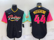 Wholesale Cheap Men's San Diego Padres #44 Joe Musgrove Black 2022 City Connect Cool Base Stitched Jersey