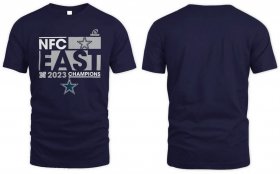 Cheap Men\'s Dallas Cowboys Navy 2023 NFC East Division Champions Big & Tall Conquer Tee T-Shirt
