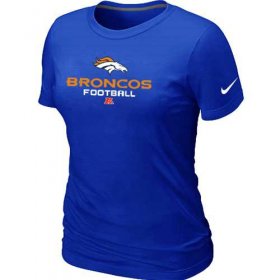 Wholesale Cheap Women\'s Nike Denver Broncos Critical Victory NFL T-Shirt Blue