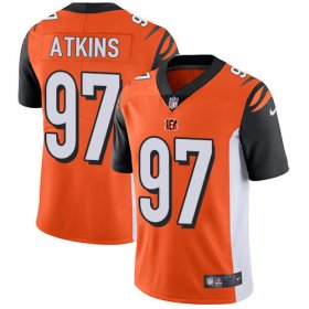 Wholesale Cheap Nike Bengals #97 Geno Atkins Orange Alternate Men\'s Stitched NFL Vapor Untouchable Limited Jersey