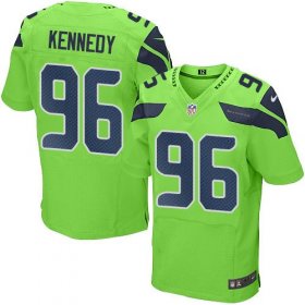 Wholesale Cheap Nike Seahawks #96 Cortez Kennedy Green Men\'s Stitched NFL Elite Rush Jersey