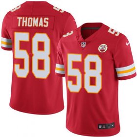 Wholesale Cheap Nike Chiefs #58 Derrick Thomas Red Team Color Men\'s Stitched NFL Vapor Untouchable Limited Jersey