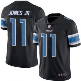 Wholesale Cheap Nike Lions #11 Marvin Jones Jr Black Men\'s Stitched NFL Limited Rush Jersey