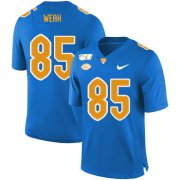 Wholesale Cheap Pittsburgh Panthers 85 Jester Weah Blue 150th Anniversary Patch Nike College Football Jersey