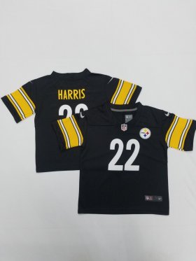 Wholesale Cheap Toddlers Pittsburgh Steelers #22 Najee Harris Black 2022 Vapor Untouchable Stitched NFL Nike Throwback Limited Jersey
