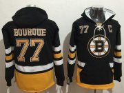 Wholesale Cheap Bruins #77 Ray Bourque Black Name & Number Pullover NHL Hoodie