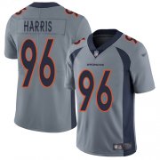 Wholesale Cheap Nike Broncos #96 Shelby Harris Gray Men's Stitched NFL Limited Inverted Legend Jersey