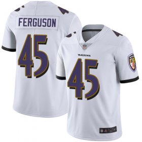 Wholesale Cheap Nike Ravens #45 Jaylon Ferguson White Men\'s Stitched NFL Vapor Untouchable Limited Jersey