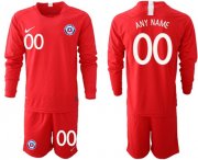 Wholesale Cheap Chile Personalized Home Long Sleeves Soccer Country Jersey