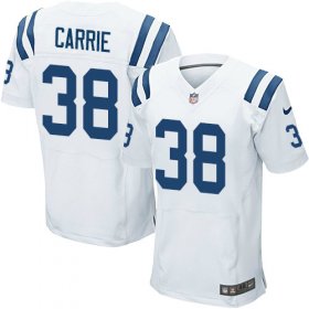 Wholesale Cheap Nike Colts #38 T.J. Carrie White Men\'s Stitched NFL New Elite Jersey