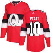 Wholesale Cheap Adidas Senators #10 Tom Pyatt Red Authentic 2017 100 Classic Stitched NHL Jersey