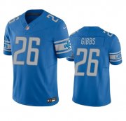 Cheap Men's Detroit Lions #26 Jahmyr Gibbs Blue 2023 F.U.S.E. Vapor Untouchable Limited Football Stitched Jersey
