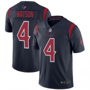 Wholesale Cheap Nike Texans #4 Deshaun Watson Navy Blue Men's Stitched NFL Limited Rush Jersey