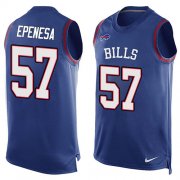 Wholesale Cheap Nike Bills #57 A.J. Epenesas Royal Blue Team Color Men's Stitched NFL Limited Tank Top Jersey