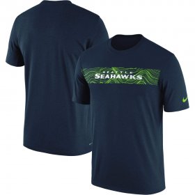 Wholesale Cheap Seattle Seahawks Nike Sideline Seismic Legend Performance T-Shirt Navy