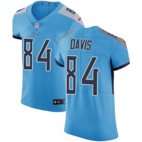 Wholesale Cheap Nike Titans #84 Corey Davis Light Blue Alternate Men\'s Stitched NFL Vapor Untouchable Elite Jersey