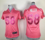 Wholesale Cheap Nike Broncos #58 Von Miller Pink Sweetheart Women's Stitched NFL Elite Jersey
