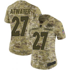 Wholesale Cheap Nike Broncos #27 Steve Atwater Camo Women\'s Stitched NFL Limited 2018 Salute to Service Jersey
