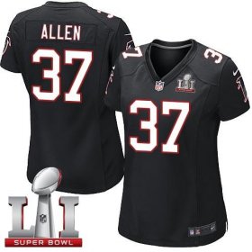 Wholesale Cheap Nike Falcons #37 Ricardo Allen Black Alternate Super Bowl LI 51 Women\'s Stitched NFL Elite Jersey