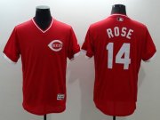 Wholesale Cheap Reds #14 Pete Rose Red Flexbase Authentic Collection Cooperstown Stitched MLB Jersey