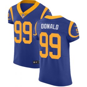 Wholesale Cheap Nike Rams #99 Aaron Donald Royal Blue Alternate Men\'s Stitched NFL Vapor Untouchable Elite Jersey