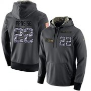 Wholesale Cheap NFL Men's Nike Seattle Seahawks #22 C. J. Prosise Stitched Black Anthracite Salute to Service Player Performance Hoodie