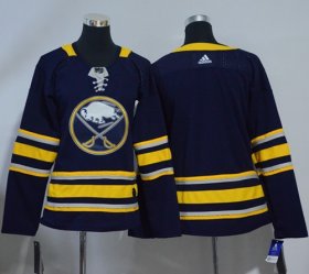 Wholesale Cheap Adidas Sabres Blank Navy Blue Home Authentic Women\'s Stitched NHL Jersey