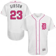 Wholesale Cheap Tigers #23 Kirk Gibson White Flexbase Authentic Collection Mother's Day Stitched MLB Jersey