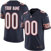 Wholesale Cheap Nike Chicago Bears Customized Navy Blue Team Color Stitched Vapor Untouchable Limited Men's NFL Jersey
