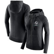 Wholesale Cheap Carolina Panthers G-III Sports by Carl Banks Post Route Full-Zip Hoodie Charcoal