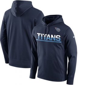 Wholesale Cheap Men\'s Tennessee Titans Nike Navy Sideline Circuit Pullover Performance Hoodie