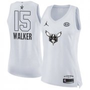 Wholesale Cheap Nike Charlotte Hornets #15 Kemba Walker White Women's NBA Jordan Swingman 2018 All-Star Game Jersey