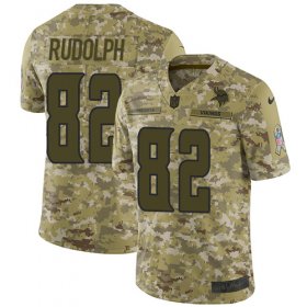 Wholesale Cheap Nike Vikings #82 Kyle Rudolph Camo Men\'s Stitched NFL Limited 2018 Salute To Service Jersey