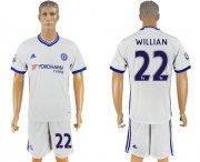 Wholesale Cheap Chelsea #22 Willian White Soccer Club Jersey