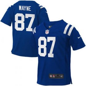 Wholesale Cheap Toddler Nike Colts #87 Reggie Wayne Royal Blue Team Color Stitched NFL Elite Jersey